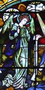 Stained Glass Image of the Angel Gabriel